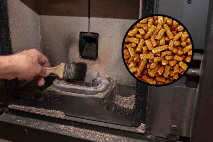 Stufa a pellet pulizia