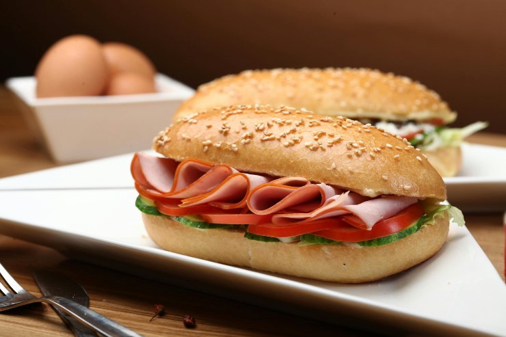 panino con il prosciutto